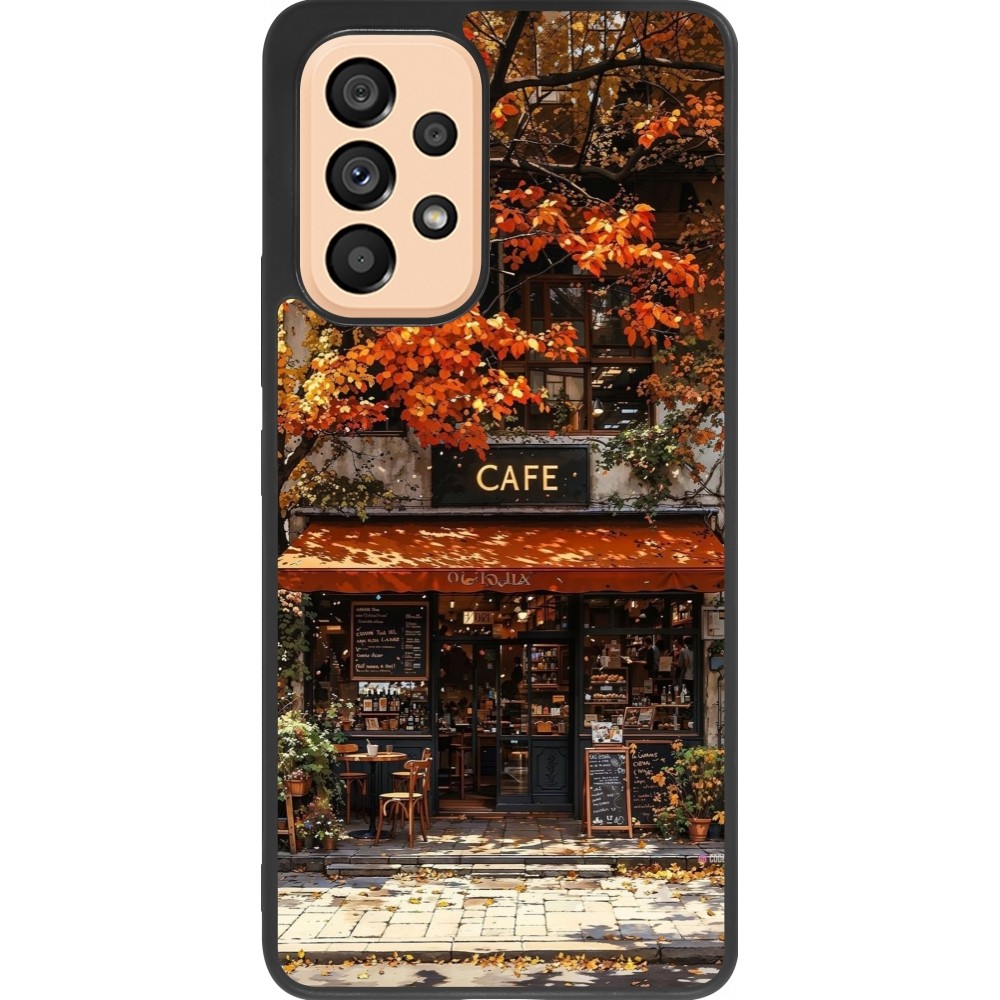 Samsung Galaxy A53 5G Case Hülle - Silikon schwarz Autumn 25 Coffee shop
