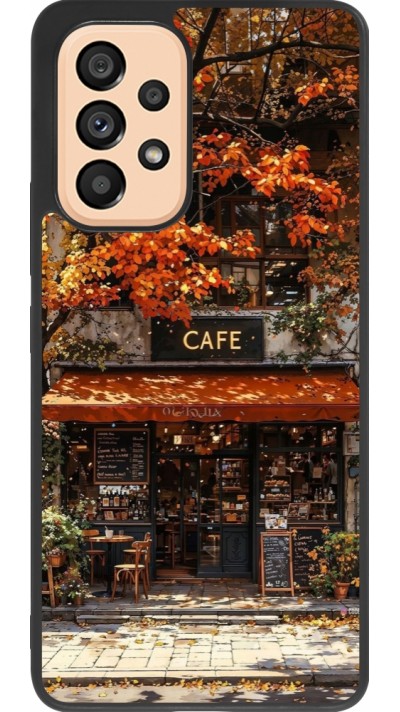 Samsung Galaxy A53 5G Case Hülle - Silikon schwarz Autumn 25 Coffee shop