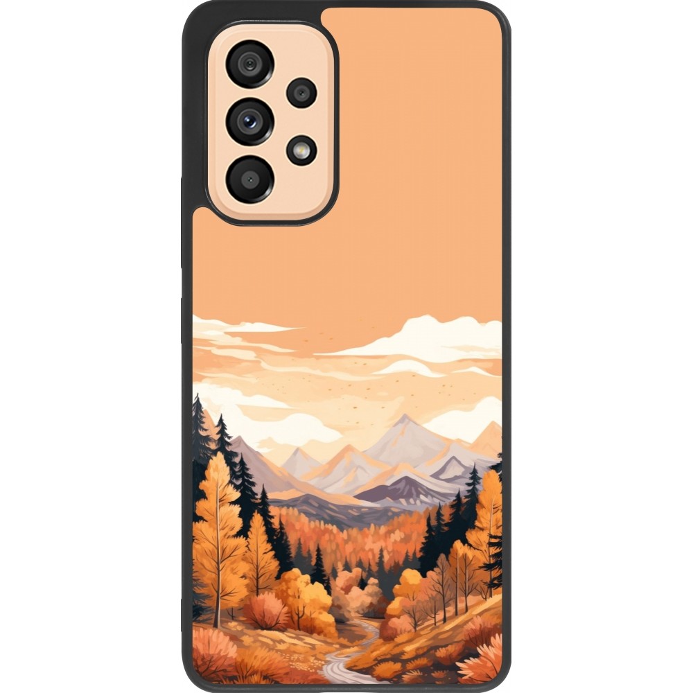 Coque Samsung Galaxy A53 5G - Silicone rigide noir Autumn 25 Mountains