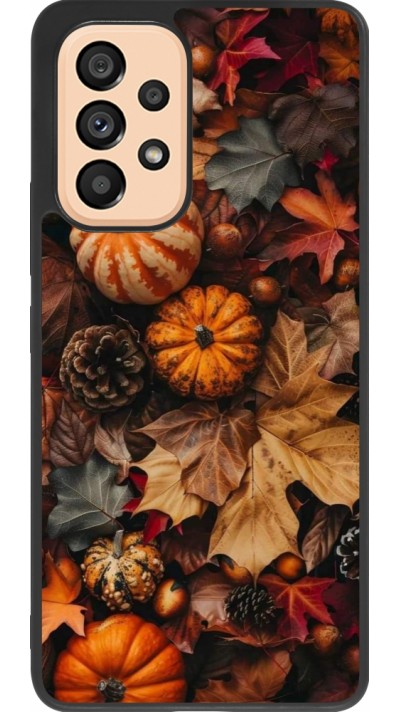 Samsung Galaxy A53 5G Case Hülle - Silikon schwarz Autumn 25 Pumpkin
