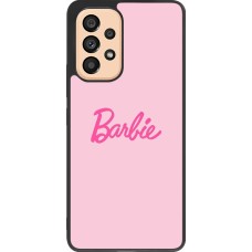 Samsung Galaxy A53 5G Case Hülle - Silikon schwarz Barbie Text