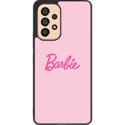Samsung Galaxy A53 5G Case Hülle - Silikon schwarz Barbie Text
