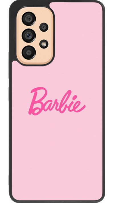 Samsung Galaxy A53 5G Case Hülle - Silikon schwarz Barbie Text