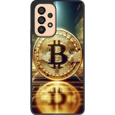 Samsung Galaxy A53 5G Case Hülle - Silikon schwarz Bitcoin Stehen