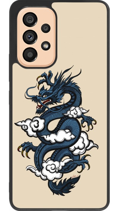 Samsung Galaxy A53 5G Case Hülle - Silikon schwarz Blue Dragon Tattoo