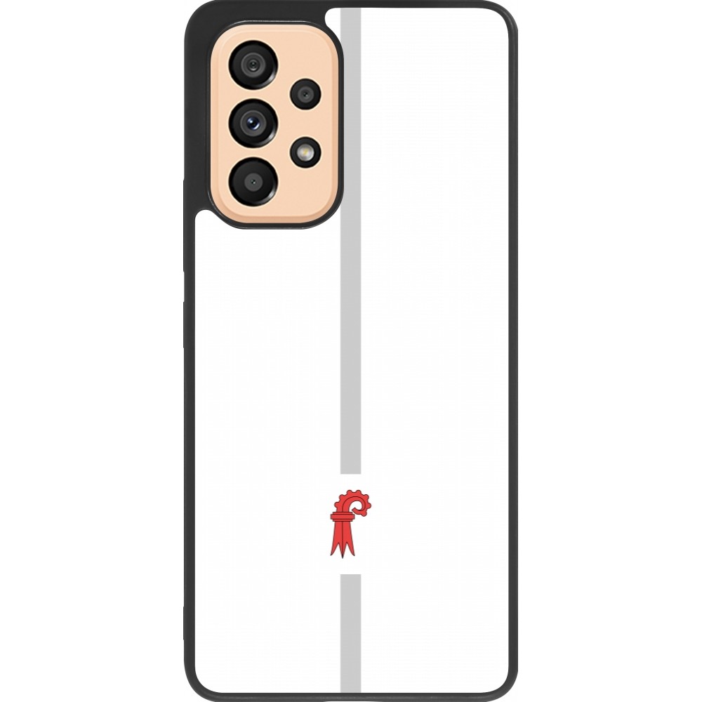 Samsung Galaxy A53 5G Case Hülle - Silikon schwarz Kanton BL weiss