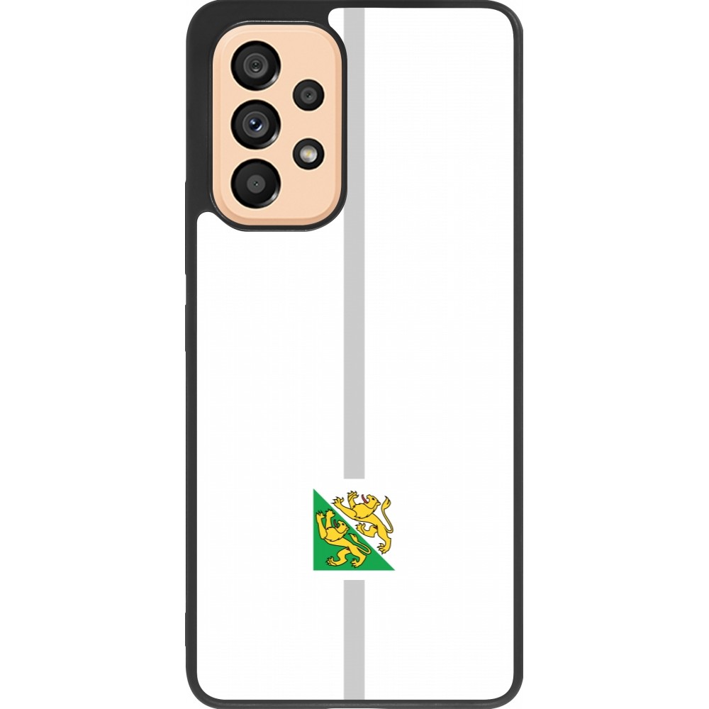 Samsung Galaxy A53 5G Case Hülle - Silikon schwarz Kanton TG weiss