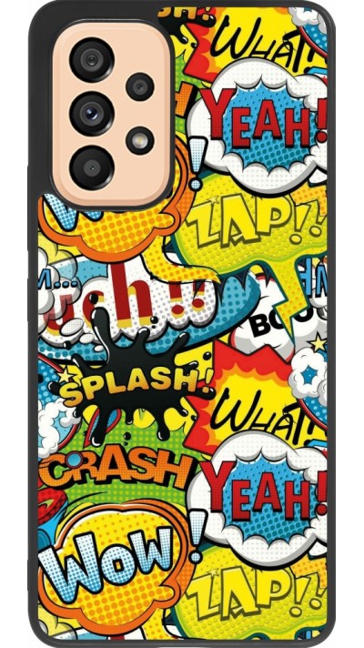 Samsung Galaxy A53 5G Case Hülle - Silikon schwarz Cartoons slogans
