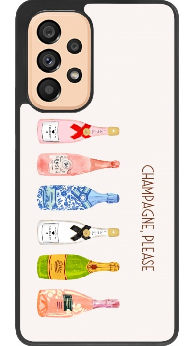 Samsung Galaxy A53 5G Case Hülle - Silikon schwarz Champagne Please