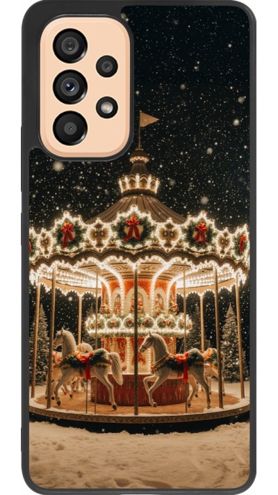 Samsung Galaxy A53 5G Case Hülle - Silikon schwarz Christmas 25 Carousel