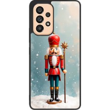 Coque Samsung Galaxy A53 5G - Silicone rigide noir Christmas 25 Nutcracker Snow