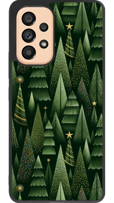 Samsung Galaxy A53 5G Case Hülle - Silikon schwarz Christmas 25 Pattern Xmas Tree