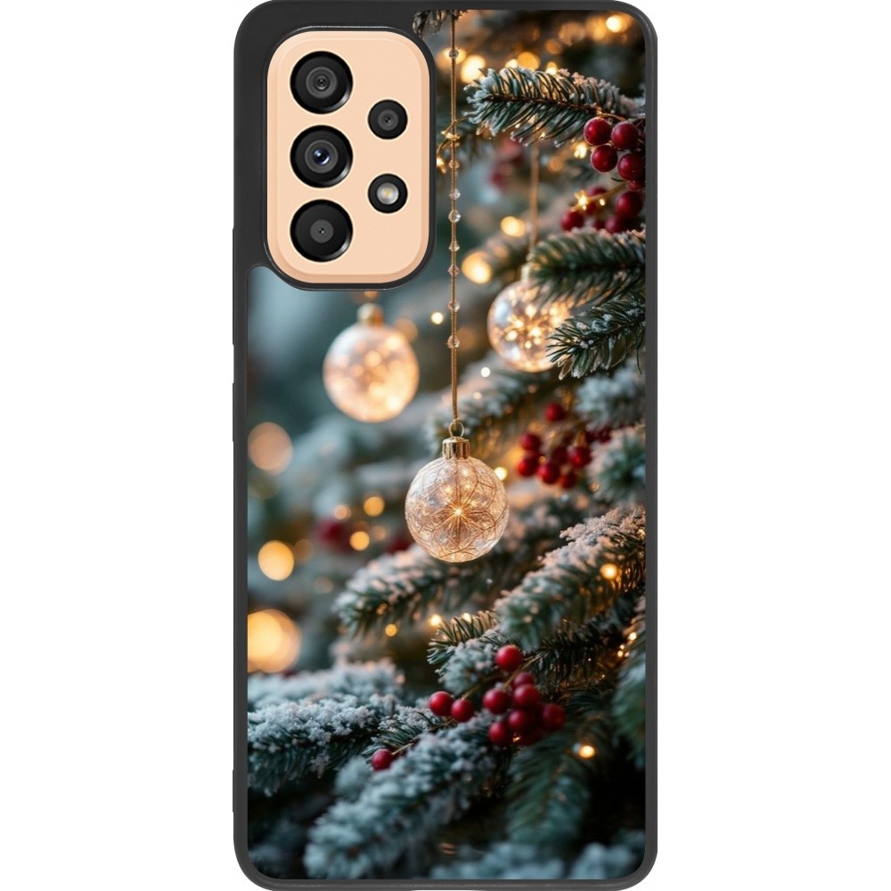 Coque Samsung Galaxy A53 5G - Silicone rigide noir Christmas 25 Xmas Decorated Tree
