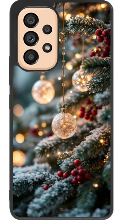Samsung Galaxy A53 5G Case Hülle - Silikon schwarz Christmas 25 Xmas Decorated Tree