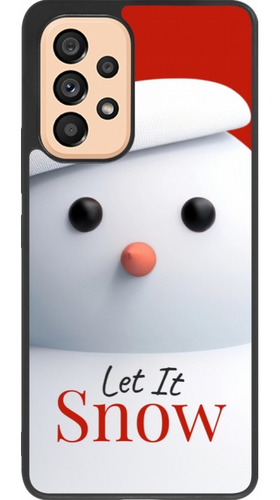 Samsung Galaxy A53 5G Case Hülle - Silikon schwarz Christmas 25 Xmas Snowman