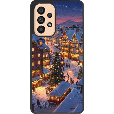 Coque Samsung Galaxy A53 5G - Silicone rigide noir Christmas 25 Xmas Village