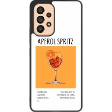 Samsung Galaxy A53 5G Case Hülle - Silikon schwarz Cocktail Rezept Aperol Spritz