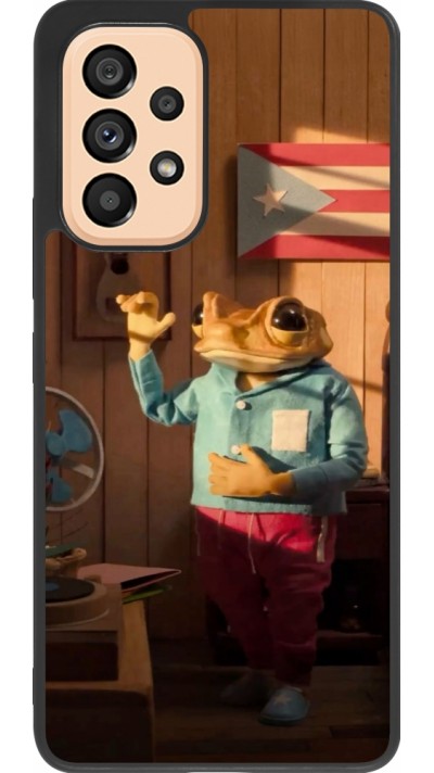 Coque Samsung Galaxy A53 5G - Silicone rigide noir Dancing frog DTMF