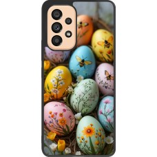 Coque Samsung Galaxy A53 5G - Silicone rigide noir Easter 2026 Eggs with bees