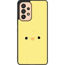 Coque Samsung Galaxy A53 5G - Silicone rigide noir Easter 2026 Little chicken