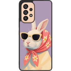 Coque Samsung Galaxy A53 5G - Silicone rigide noir Easter 2026 Rabbit with scarf