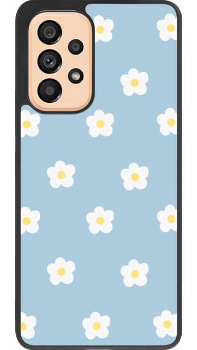 Samsung Galaxy A53 5G Case Hülle - Silikon schwarz Easter 2024 daisy flower