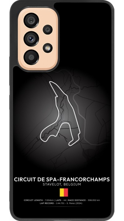 Samsung Galaxy A53 5G Case Hülle - Silikon schwarz F1 Track 2025 Belgium