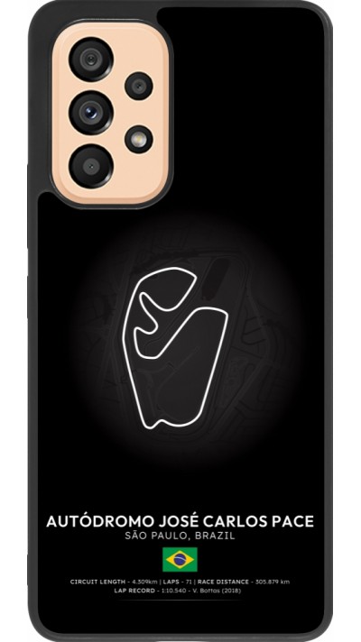 Samsung Galaxy A53 5G Case Hülle - Silikon schwarz F1 Track 2025 Brazil