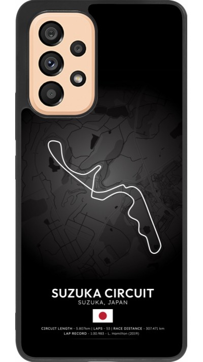 Samsung Galaxy A53 5G Case Hülle - Silikon schwarz F1 Track 2025 Japan