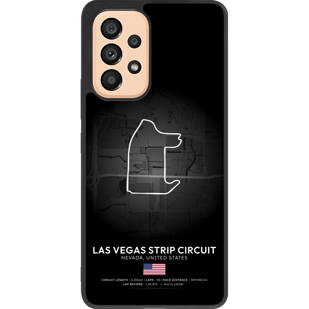 Coque Samsung Galaxy A53 5G - Silicone rigide noir F1 Track 2025 Las Vegas