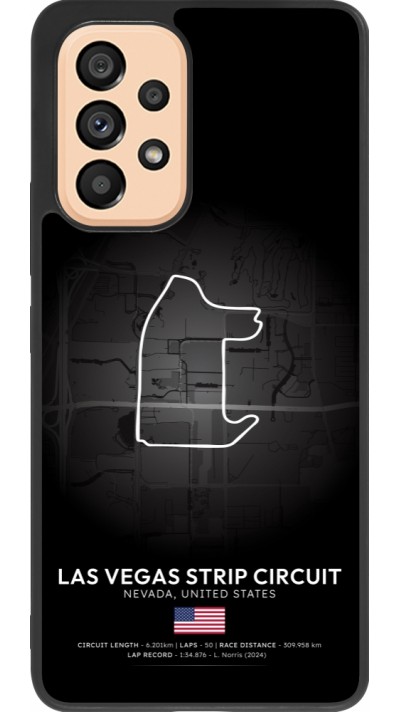 Samsung Galaxy A53 5G Case Hülle - Silikon schwarz F1 Track 2025 Las Vegas