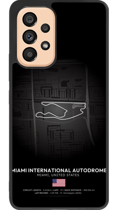 Samsung Galaxy A53 5G Case Hülle - Silikon schwarz F1 Track 2025 Miami