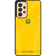Coque Samsung Galaxy A53 5G - Silicone rigide noir Maillot de football Afrique du Sud 2026 personnalisable