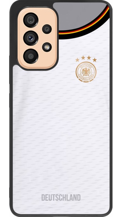 Samsung Galaxy A53 5G Case Hülle - Silikon schwarz Deutschland 2022 personalisierbares Fußballtrikot