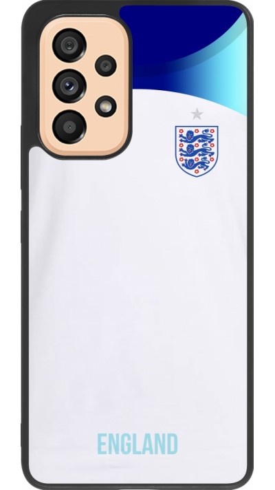 Samsung Galaxy A53 5G Case Hülle - Silikon schwarz England 2022 personalisierbares Fußballtrikot