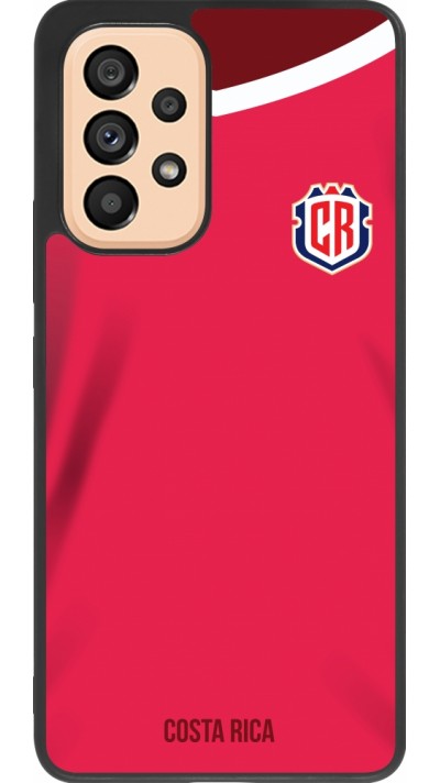 Samsung Galaxy A53 5G Case Hülle - Silikon schwarz Costa Rica 2022 personalisierbares Fussballtrikot