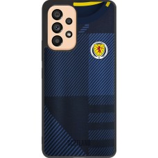 Coque Samsung Galaxy A53 5G - Silicone rigide noir Maillot de football Ecosse personnalisable