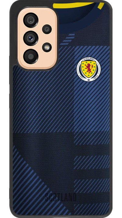 Samsung Galaxy A53 5G Case Hülle - Silikon schwarz Schottland personalisierbares Fussballtrikot