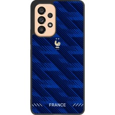 Coque Samsung Galaxy A53 5G - Silicone rigide noir Maillot de football France 2026 personnalisable
