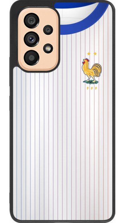 Samsung Galaxy A53 5G Case Hülle - Silikon schwarz Frankreich Away personalisierbares Fussballtrikot