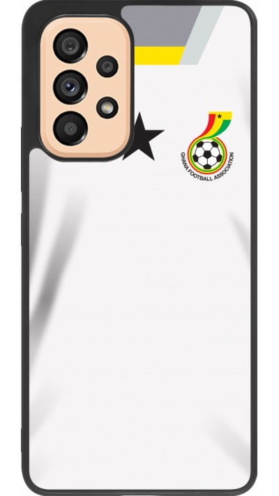 Samsung Galaxy A53 5G Case Hülle - Silikon schwarz Ghana 2022 personalisierbares Fussballtrikot