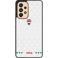Coque Samsung Galaxy A53 5G - Silicone rigide noir Maillot de football Irak 2026 personnalisable