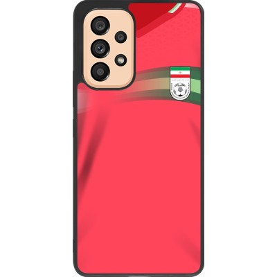Samsung Galaxy A53 5G Case Hülle - Silikon schwarz Iran 2022 personalisierbares Fussballtrikot