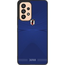 Coque Samsung Galaxy A53 5G - Silicone rigide noir Maillot de football Japon 2026 personnalisable