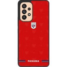 Coque Samsung Galaxy A53 5G - Silicone rigide noir Maillot de football Panama 2026 personnalisable