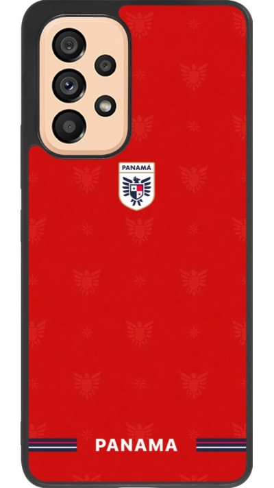Coque Samsung Galaxy A53 5G - Silicone rigide noir Maillot de football Panama 2026 personnalisable