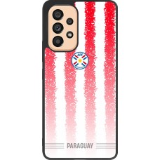 Coque Samsung Galaxy A53 5G - Silicone rigide noir Maillot de football Paraguay 2026 personnalisable