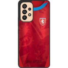 Samsung Galaxy A53 5G Case Hülle - Silikon schwarz Tschechische Republik personalisierbares Fussballtrikot