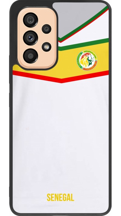 Samsung Galaxy A53 5G Case Hülle - Silikon schwarz Senegal 2022 personalisierbares Fußballtrikot