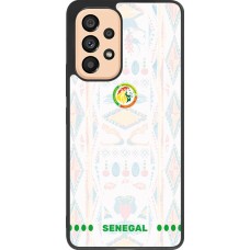 Coque Samsung Galaxy A53 5G - Silicone rigide noir Maillot de football Sénégal 2026 personnalisable